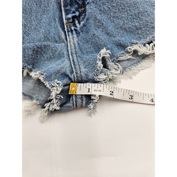 Wrangler Women's Size 32 Regular Fit Cutoff Daisy Duke Medium Wash Jean Shorts - Picture 3 of 6